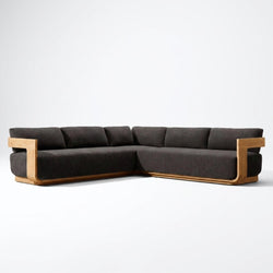 Aris L Shaped Sofa (Teak) - hero view